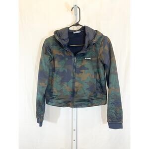 Columbia Northern Canyon Hybrid Hooded Jacket - Women Size S - Camo